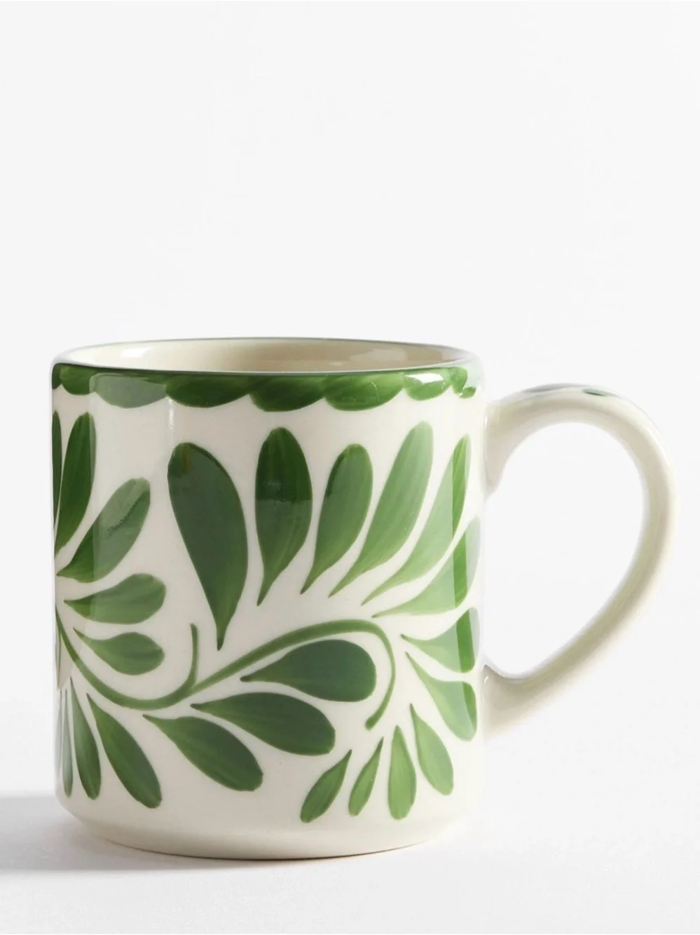 Pottery Barn Puebla Porcelain Mugs - Set Of 4